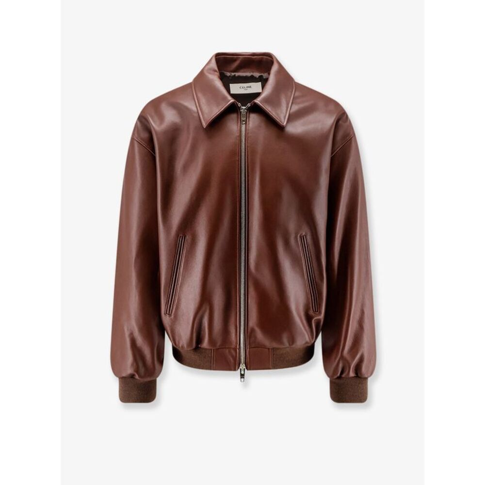 Celine Men Teddy Leather Jacket